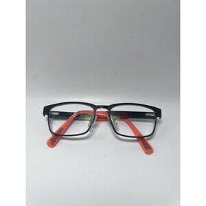 Nike 5575 001 125 Eyeglasses Frames Only Full Rim Black Orange Youth 46-14-125
